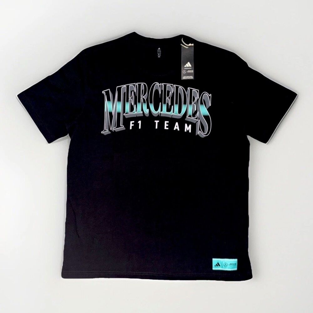 NWT Adidas Mercedes-AMG Petronas Formula 1 F1 Vegas T Shirt KG4746 Men’s Large
